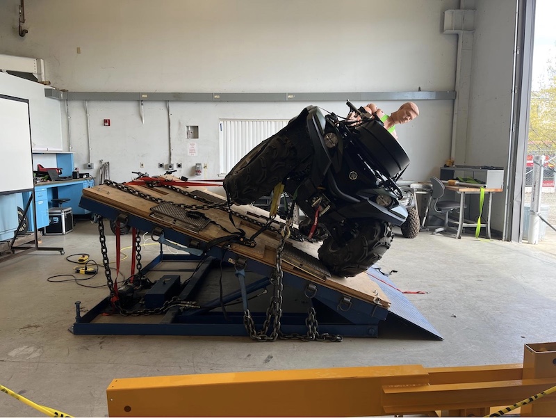 ATV static stability test